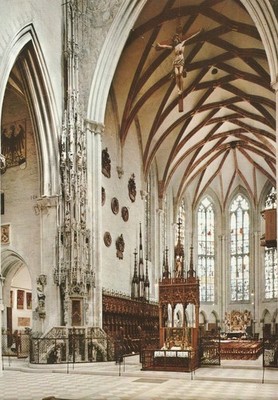 Das Ulmer Münster, Chor und Sakramentshäuschen, Bodan A.K ungelaufen