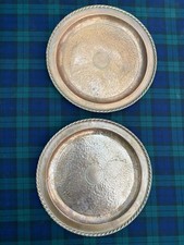 Pair Of Wellens Ware Planished Copper Trays