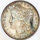 1900 P MORGAN DOLLAR***NEAR GEMBU+++**NICELY TONED**CLEAN CHEEK NR #75039