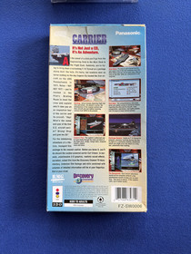 Carrier Fortress at Sea Panasonic 3DO Complete CIB Long Box Disc Manual Insert