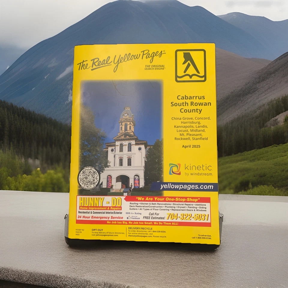 Yellow Pages Phone Book Telephone Directory Concord Harrisburg Landis NC 2025 - Image 2 of 3