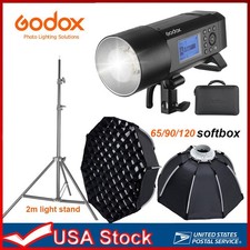 US Godox AD400Pro 400Ws outdoor flash with Portable K3 softbox light stand KIT