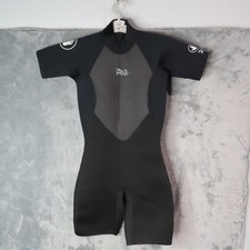 Body Glove Wetsuit Womens 5/6 Black Pro 3 2mm Shorty Short Sleeve Back Zip