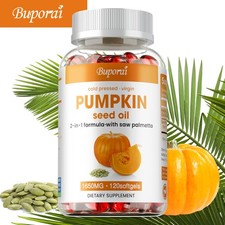 Pumpkin Seed Oil-Saw Palmetto-Hair Growth,Cold Pressed Supports Prostate Health