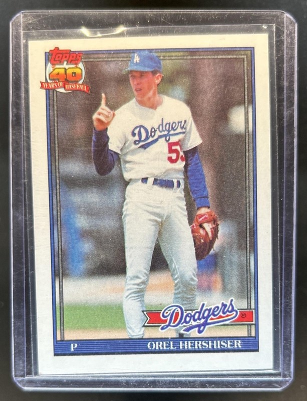 1991 Topps Orel Hershiser #690 Dodgers