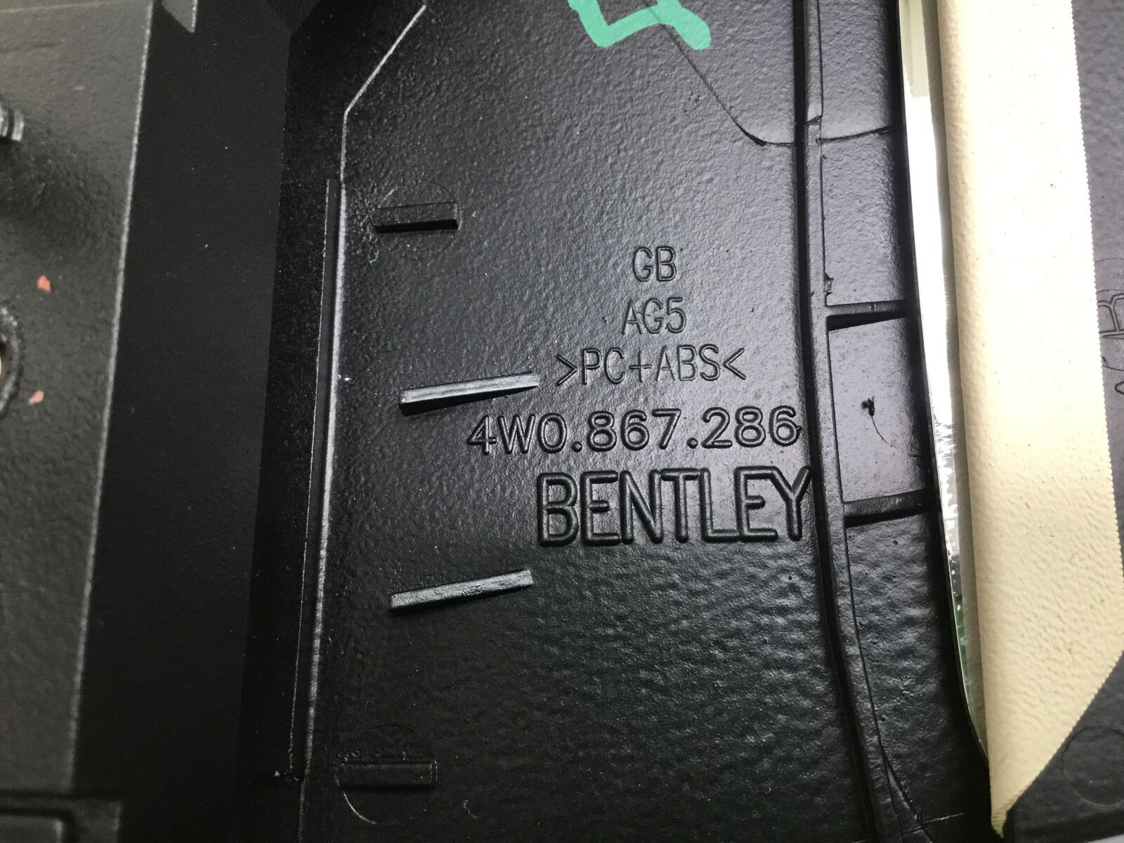 Bentley Flying Spur W12 Right Passenger Upper B Pillar Trim Panel Cover 13-18|:Y