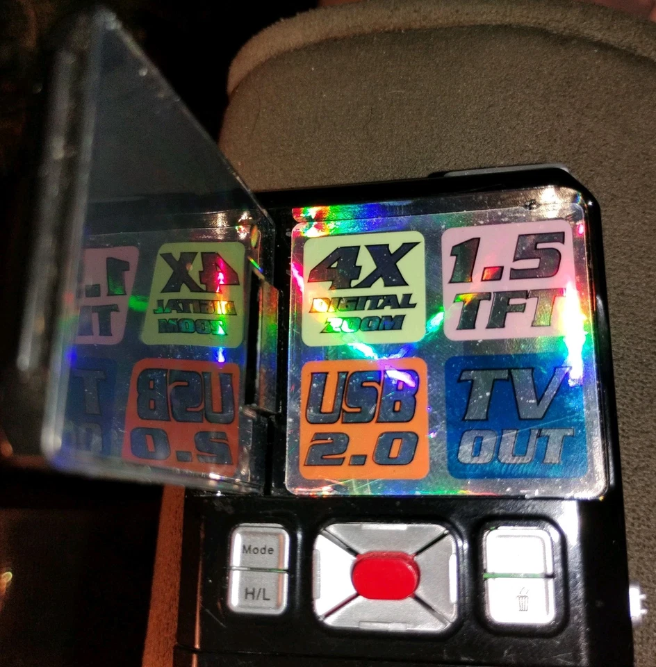 Jazz Digital Camcorder T20 Small Black 4x Digital Zoom Tested w/ wrist cord RARE - Image 4 of 4