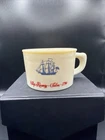 Vintage Old Spice England  Shulton Shaving Mug Ship Recovery Salem Milk Glass