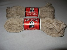 Vintage American Thread Aunt Lydia  s Heavy Rug Yarn Beige Lot of 2 Skeins
