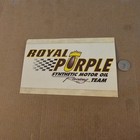 VINTAGE 6" ROYAL PURPLE SYNTHETIC MOTOR OIL RACING TEAM STICKER AUTOMOTIVE RACE — photo 3