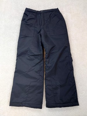 Columbia Black 100% Nylon Ski Snow Pants Boys Size 8 Pockets Winter Skiing