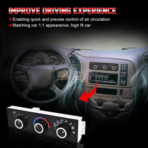 Panel de interruptores de módulo de control de clima de aire acondicionado 599-217 para Chevrolet Astro 1996-2005 - Imagen 4 de 8