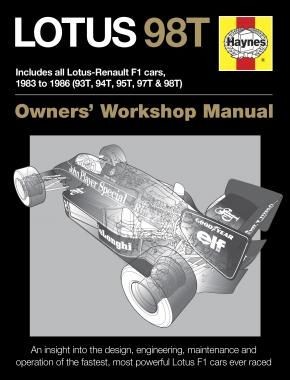 Manuel atelier Lotus 98T Haynes revue technique f1 Ayrton Senna anglais neuf