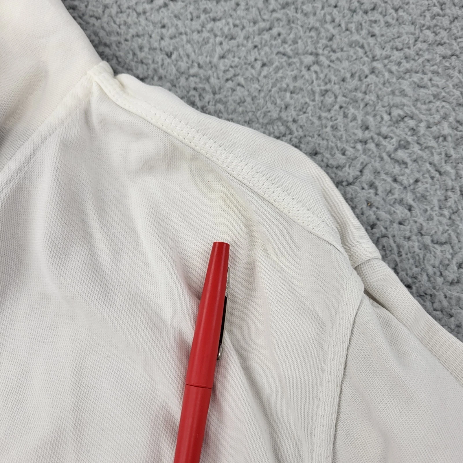 Converse Track Jacket Mens XL White Full Zip Pockets image 4