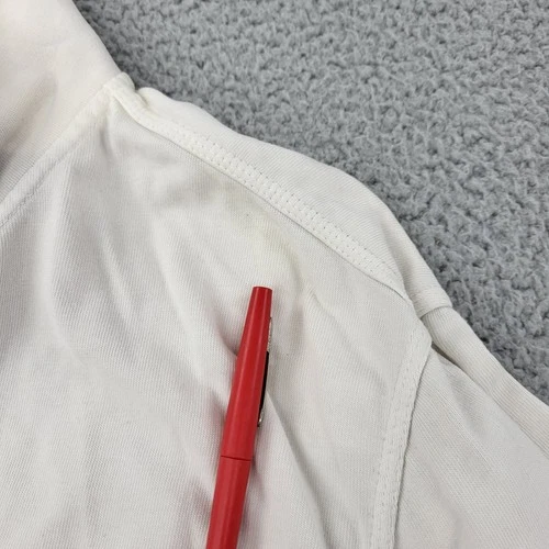 Converse Track Jacket Mens XL White Full Zip Pockets image 4