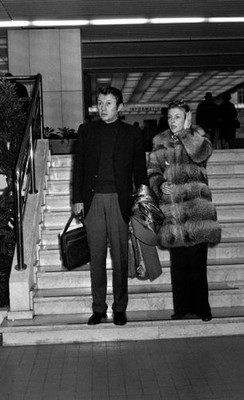 Michel Auclair and Nicole Courcel in Paris in 1970 Histoirc Old Photo
