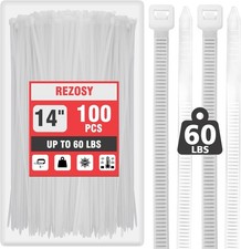 Clear Zip Ties 14" 100 Pack Heavy Duty