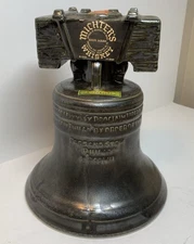 1976 Michter’s Whiskey Liberty Bell Philadelphia Sour Mash Black Decanter Empty