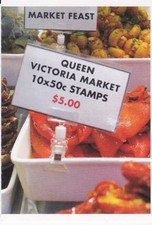 2007 Market Feast Victoria Markets Stamp Booklet SB244 - General Barcode