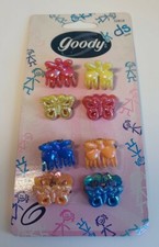 Vintage 1999 Goody Kids Fashion Hair Clips Plastic 8 Pkg 32818 New