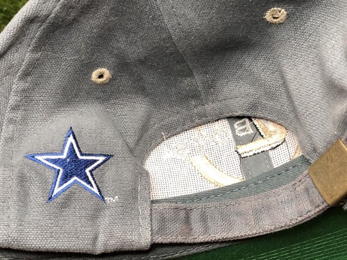 Vintage Eastport Dallas Cowboys NFL Embroidered Strapback Hat Rare Khaki Design - Picture 7 of 9