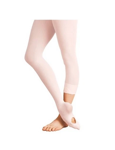 Body Wrappers A81 Women's Tall Ballet Pink Convertible Tights