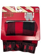 NWT HOLLISTER Boxer Underwear Sz XS Red Black Checks