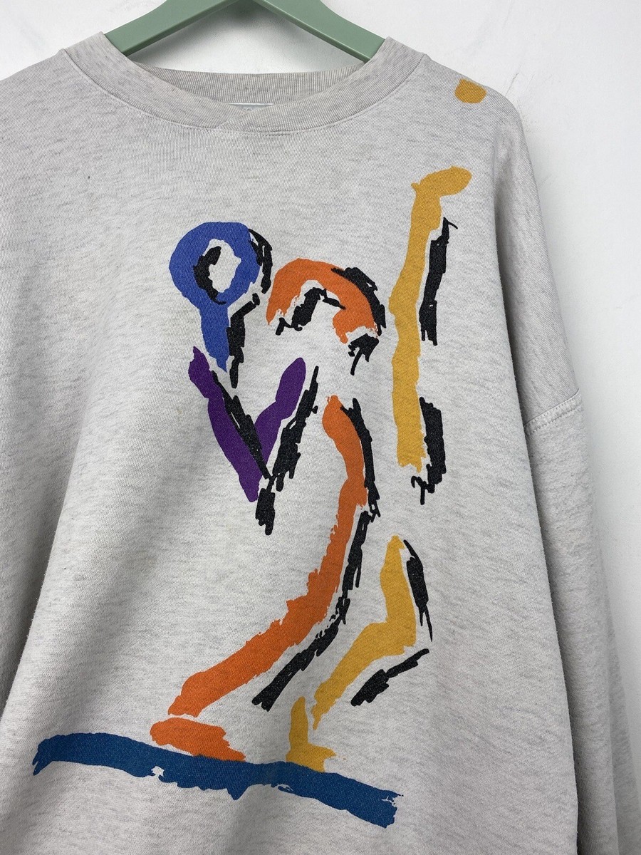 Vintage Adidas ATP TOUR Tennis Sweatshirt 80s 90s Sz XL Men Grey