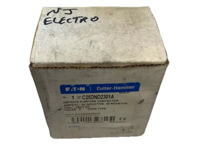 Eaton Cutler Hammer C25DND2301A C25DND230 Definite Purpose Contactor