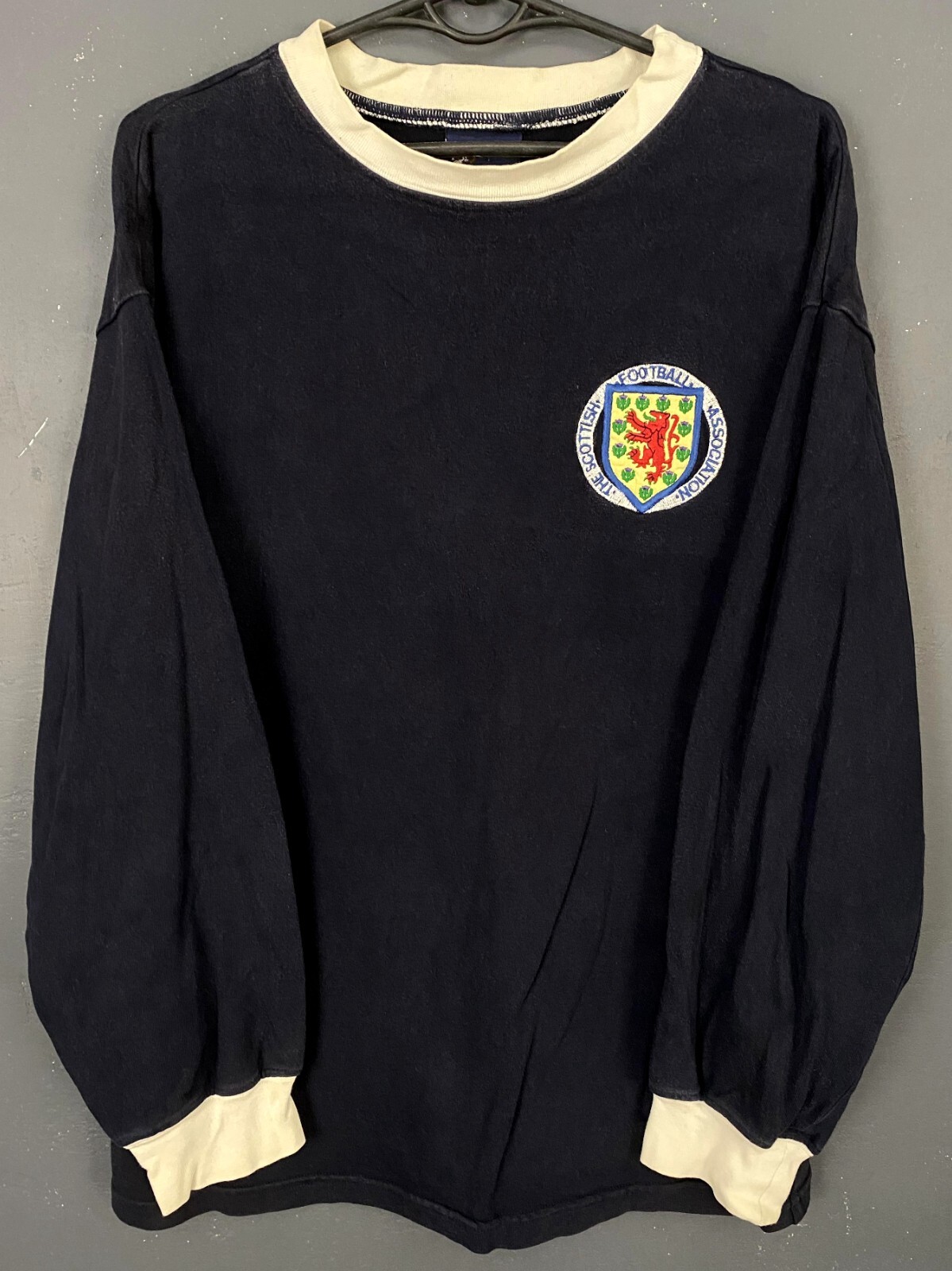 RETRO REPLICA MEN'S SCOTLAND 1967/1971 SOCCER FOOTBALL SHIRT JERSEY SIZE S SMALL