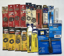 Irwin Hanson Tap Die Set USA Mixed Lot 18 Pc Machinist Threading Tools