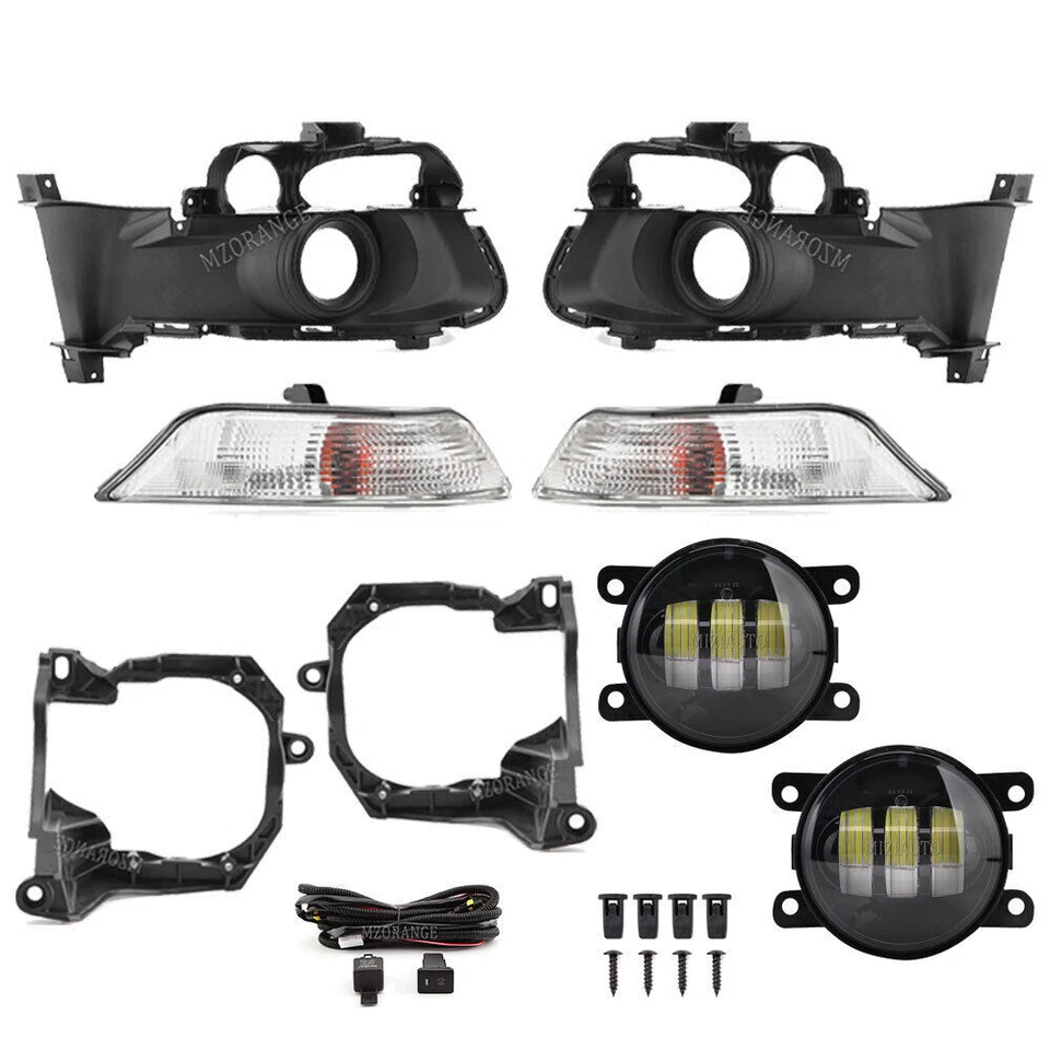 For 2015-2017 Ford Mustang Fog Lights Turn Signal Lamp Assembly w/Cover Wire Kit - Image 4 of 4