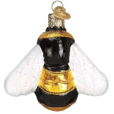 Old World Christmas 12521 Blown Glass Hanging Ornament, Bumblebee, 3 Inches