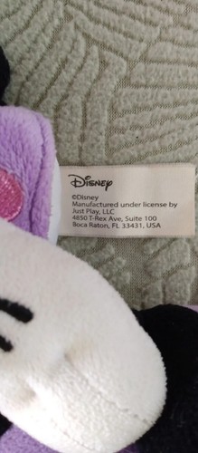 Lote de 2 vestidos de felpa rosa/púrpura a lunares de Disney Minnie Mouse Just Play, LLC. - Imagen 7 de 18