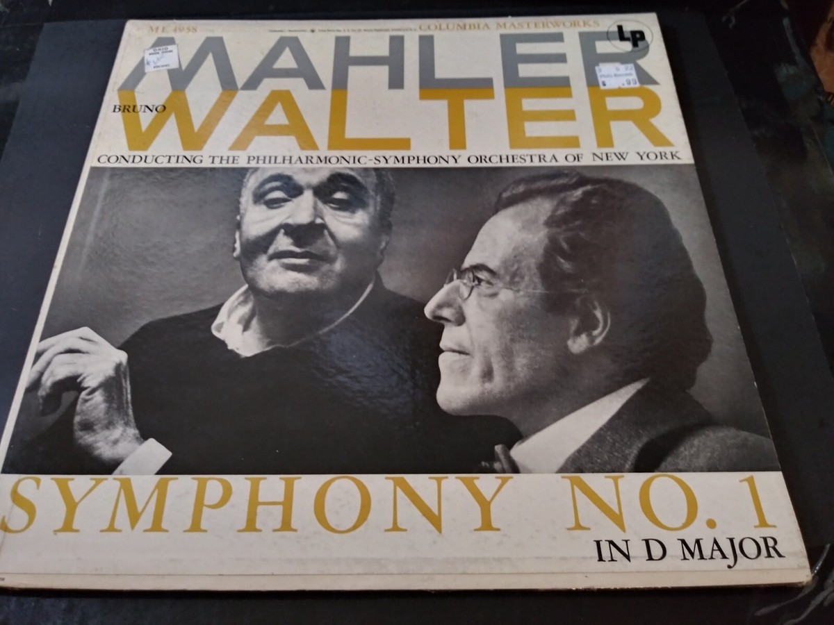米LP Bruno Walter, Philharmonic-symphony Orchestra Of New York Mahler Symphony No. 1 In D Major ML4958 COLUMBIA MASTERWORKS /00260 Bruno Walter - Mahler: Symphony No 1 in D Major VG Original