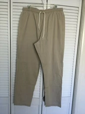 S.C.R.U.B.S. BEIGE PANTS Size MED AVERAGE / TALL LENGTH  3 POCKETS 100% COTTON