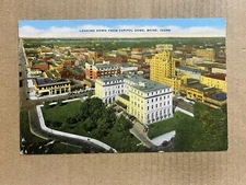 Postcard Boise ID Idaho Aerial View From Capitol Dome Vintage PC