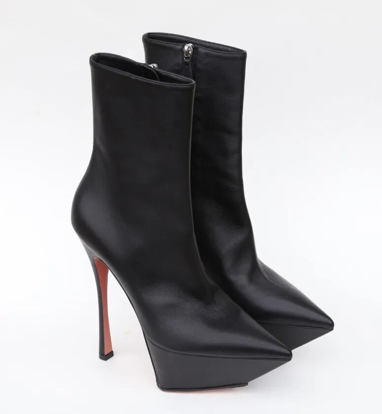 Amina Muaddi Yigit Ankle Platform Boots Size 40/US 10 in