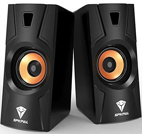 SPKPAL USB-Powered PC Computer Speakers2.0 Channel Multimedia Speakers Stereo...
