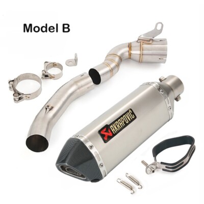 Slip on Muffler Exhaust Mid Tail Pipe Modified for DUKE 200 2023
