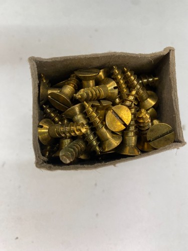 Box Brass Countersunk Screws 3/4" x 11 Nettlefolds GKN Slotted Head Box of 144 - Picture 17 of 24