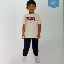 Puma Toddler Boys' 4T 2-Piece Tee Shirt and Jogger Pants Set Size 4T