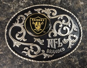 raiders belt buckle