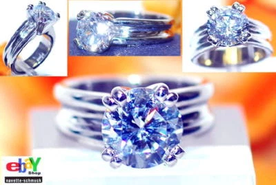 wertvoller exklusiver 3,18ct Brillant 950er PLATIN Ring Wert 49.900 € Euro RAR - Bild 1 von 4