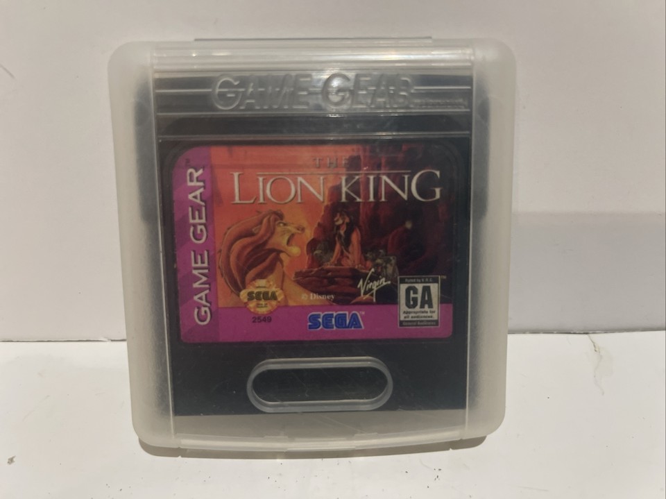 The Lion King (Sega Game Gear, 1995) - Tested & Working - Cartridge w ...