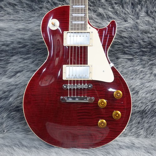 Tokai les paul standard see through dark red ls101f electric guitar w