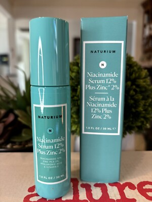 Naturium Niacinamide Serum 12% Plus Zinc 2% - 1 fl oz/30ml Uneven Skin Tones NIB