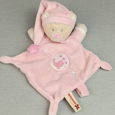 Nicotoy Bär ❤️ Teddy Luna Rosa Schmusetuch Kuscheltuch Schnuffeltuch Zipfelmütze