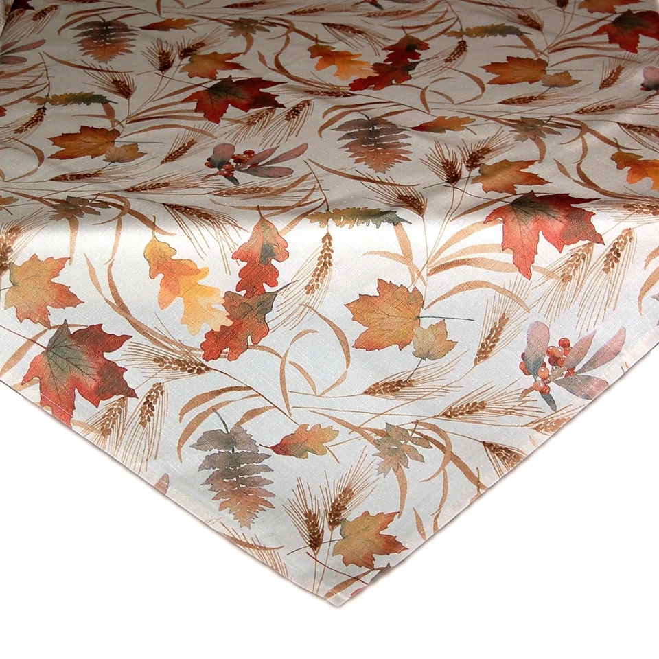 Tischdecke Kissenbezug Tafeltuch Herbst Pflegeleicht Stoff Tischwäsche Blätter