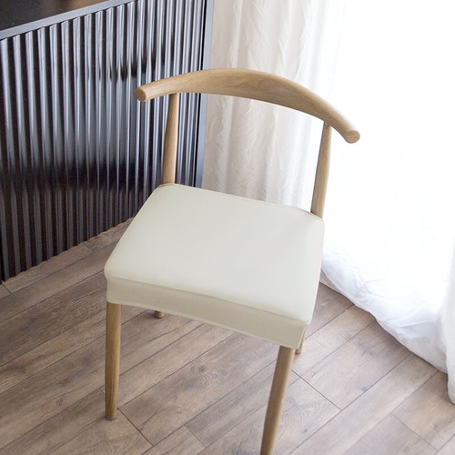 Elsatic PU Leather Cow Horn Chair Cover Waterproof Stretch Dining Chair Cover - Picture 16 of 20